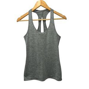 Patagonia Women's Layering Racerback Tank Size Small Gray Keyhole Ruched Back